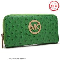 michael kors ostrich-reliëf leer groot groen portefeuilles Versand Nederland ctwdc248